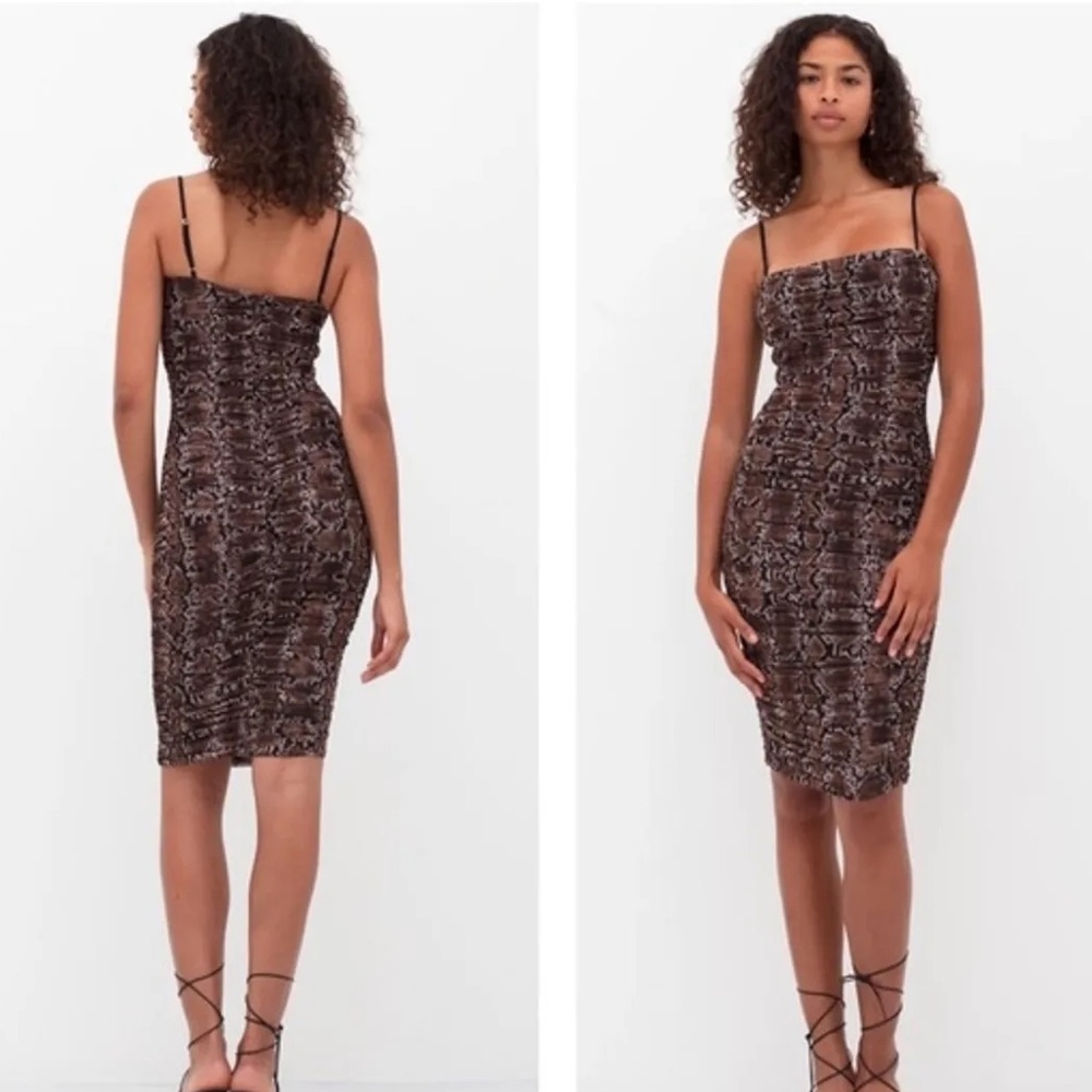 Babaton Aritzia NWT Luxor Midi Dress Snake Print